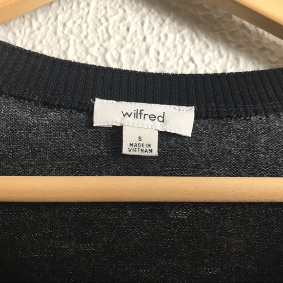 Wilfred Heather Gray Crewneck Pullover Comfort Athleisure Top Small - Picture 5 of 6